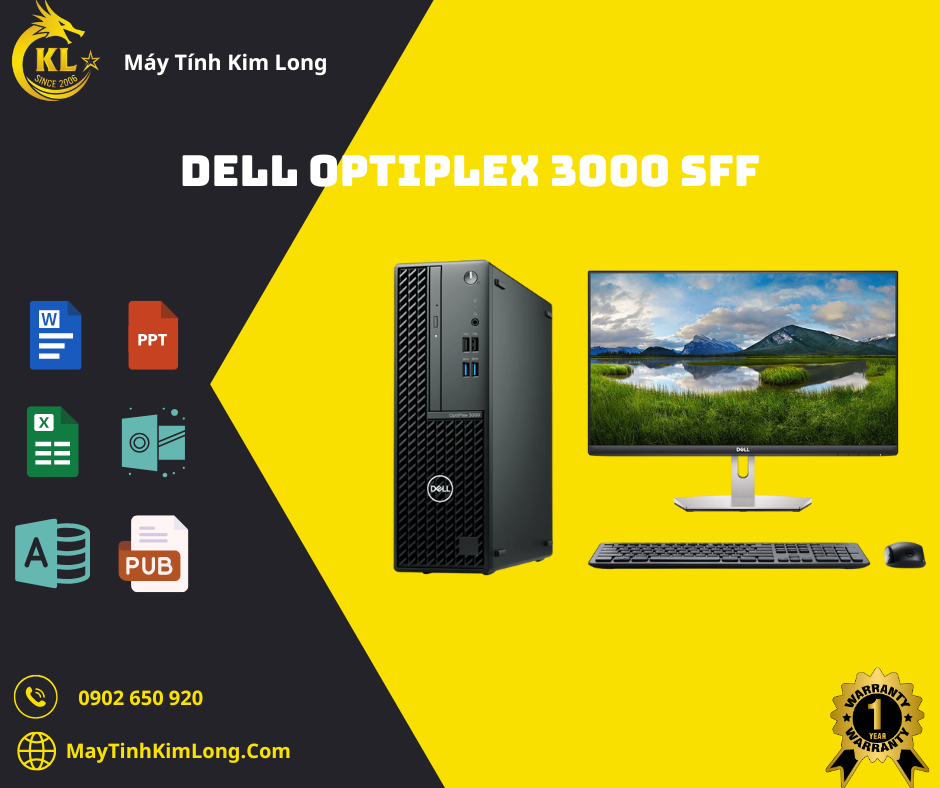 Dell Optiplex 3000 SFF 71010216 (Core i3 12100/ Intel B660/ 8GB/ 256GB SSD/ Intel UHD Graphics 730/ Ubuntu)